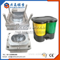 round public plastic dustbin trash can mould